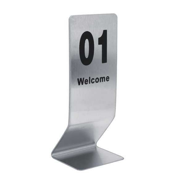Números De Mesa De Acero Inoxidable 1-10 Accesorios De Doble Cara Para