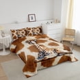 thumbnail image 2 of 3D Giraffe Comforter Set,Giraffe Print Bedding Set,Wildlife Giraffe Bedding Comforter Sets King,Brown Safair Animal Duvet Insert,Rustic Farmhouse Down Comforter, 2 of 5