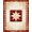 Red Cream Tan, Pattern 9, variant on ODIKA 8'x10' Washable Area Rug Primitive Folk Vintage Lettering Distressed Farmhouse Border for Living Room, Under Sectional, Family , Durable, Non-Slip