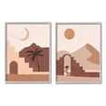 thumbnail image 4 of Stupell Industries Desert Oasis Retreat Day Night Palm Dune Landscape,24 x 30, Design by Nina Blue, 4 of 5