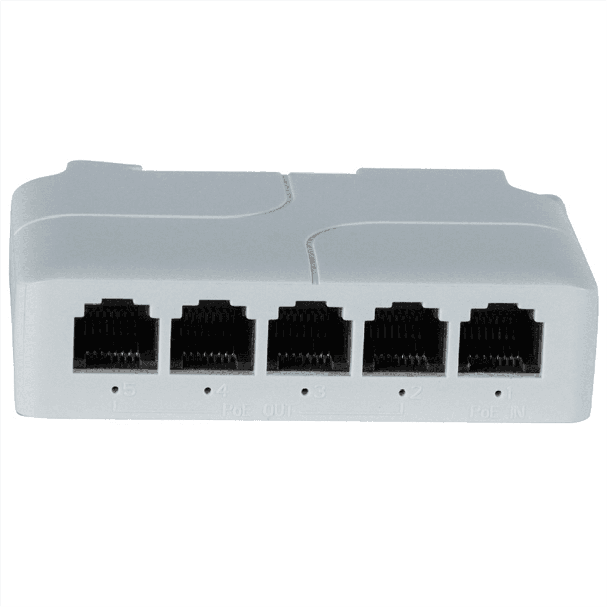 5 Port 10/100Mbps POE Extender 1 in 4 Out Network Switch Repeater Support IEEE802.3af/at/bt for PoE Switch NVR IPC 3Pcs