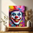 thumbnail image 6 of Colorful Clown Abstract Canvas Painting，Suitable for Living Room， Bedroom， Office，Bathroom， and Dorm Decor., 6 of 8