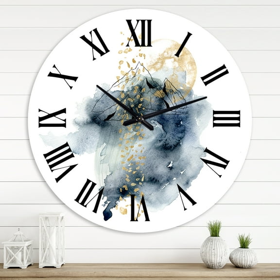 Designart 1 in Quartz Modern/Contemporary Wall Clock