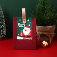 thumbnail image 1 of Caja de pañuelos con mango de cuero, caja vacía para regalo de dulces de Nochebuena, disponible en stock, 2023 nuevas, 1 of 4