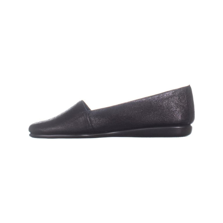Womens Aerosoles Mr Softee Casual Slip On Loafers Black Combo Walmart