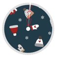 thumbnail image 1 of Faldas para árbol de Navidad de 36 pulgadas con texto "Merry Christmas", tapete para árbol de Navidad para vacaciones de invierno, falda para árbol de Navidad para decoraciones navideñas rústicas, 1 of 8