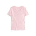thumbnail image 3 of Ma Croix Womens Lightweight Casual Round Neck Collar Comfortable Short Sleeve T Shirt, 3 of 7