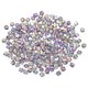 thumbnail image 1 of Uxcell 100pcs 8mm Cuentas de Cristal de Vidrio Bicono, Cuentas Facetadas Transparentes Púrpuras, 1 of 5