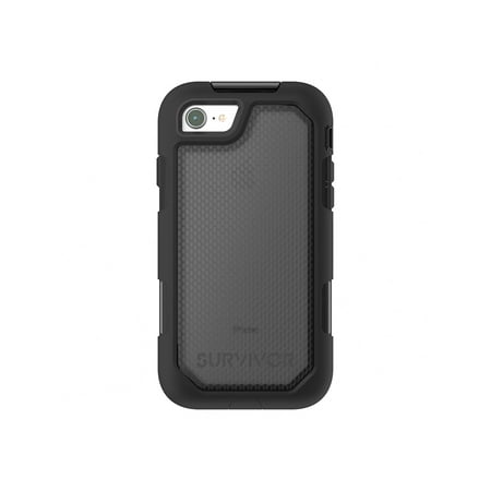 Silicrylic Polycarbonate Case Griffin Survivor Extreme - Protective case for cell phone - rugged - silicone, polycarbonate, thermoplastic elastomer (TPE) - black tint - for Apple iPhone 7, 8 ()