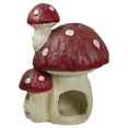 thumbnail image 4 of Northlight 18" Red and Beige Mushroom House Outdoor Garden Statue, 4 of 5