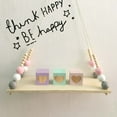 thumbnail image 2 of Nordic Wood Beads Board Hanging Storage Shelf Kids Room Nursery Home Wall Decor, 2 of 8