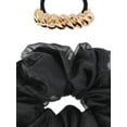 thumbnail image 2 of Time and Tru Women's Embellished Hair Cuff and Scrunchie Set, 2-Piece, Black, 2 of 2