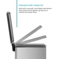 thumbnail image 4 of Home Zone Living 8 Gallon Silver Stainless Steel Slim Kitchen Trash Can with Step Pedal and Soft-Close Lid, 4 of 10
