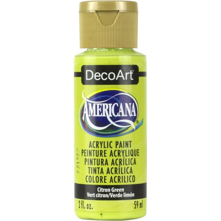 UPC: 0766218011930 | DecoArt Americana Acrylic Color 2 oz. Citron Green (Transparent)