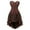 Brown, variant on Fjofpr Clearance Sale Brown Corset Dress for Women Steampunk Womens Lace Goth Court Corset Body Shapewear Sets