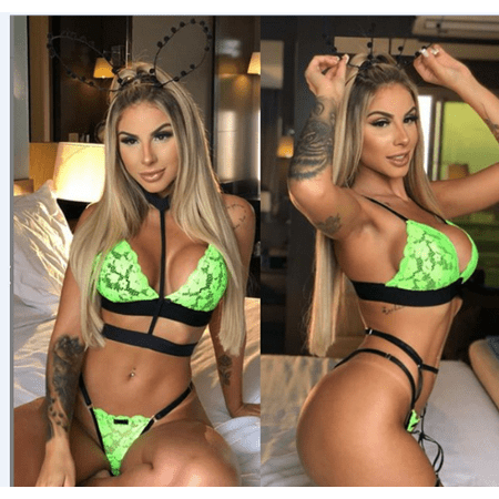 

One opening Ladies Lace Floral Lingerie Women Sexy Underwear Bra + Thong 2pcs Set