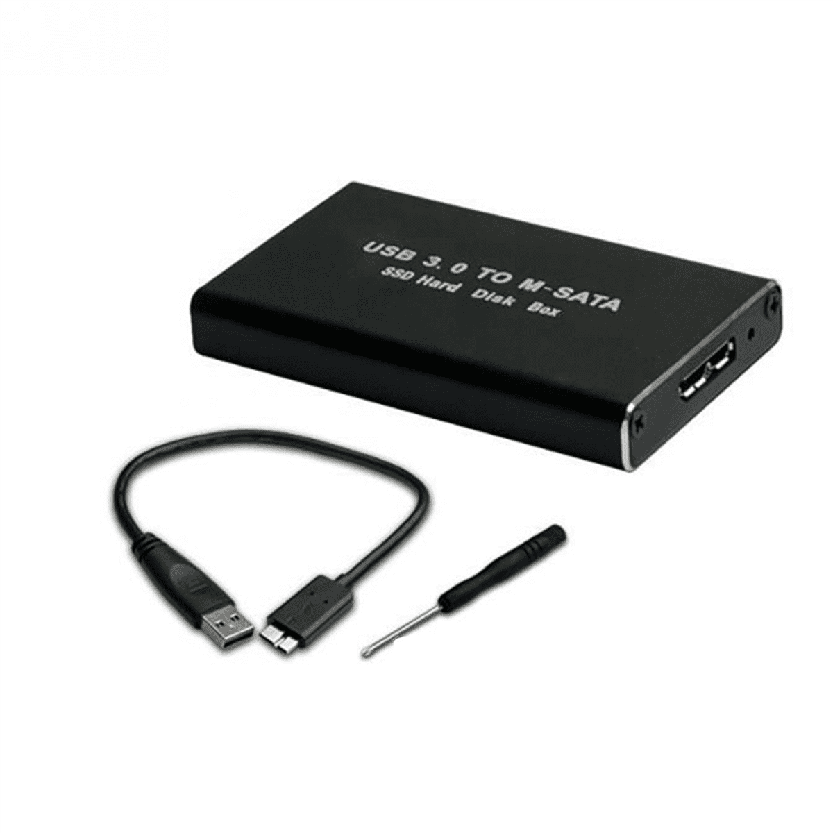 5X MSATA to USB 3.0 SSD Enclosure External Hard Drive Disk Box Storage Case Adapter for 30X50mm 30X30mm MSATA SSD