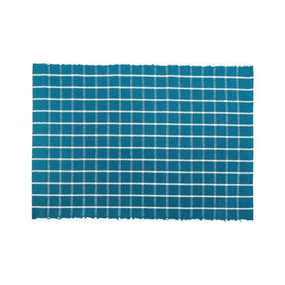 Windowpane Peacock Single Placemat