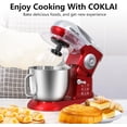 thumbnail image 7 of COKLAI Kitchen Electric Stand Mixer, 7.3QT, 6 Speed Kitchen Mixer with Stainless Steel Bowl, Aluminium Die-casting Head shell,24-month warranty, 7 of 7