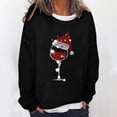 thumbnail image 2 of Sudaderas de Cuello Redondo de Navidad Para Mujer Primavera Otoño Manga Larga Impreso Suéter Top Odeerbi ODB193672, 2 of 5