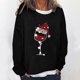 thumbnail image 2 of Sudaderas de Cuello Redondo de Navidad Para Mujer Primavera Otoño Manga Larga Impreso Suéter Top Odeerbi ODB193668, 2 of 5