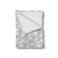 thumbnail image 2 of Grey and Yellow Soft Flannel Fleece Throw Blanket, Sad Crying Clouds Stormy Weather Sky with Arrows, Cozy Plush for Indoor and Outdoor Use, 70" x 90", Pale Yellow Pale Grey, by Ambesonne, 2 of 6