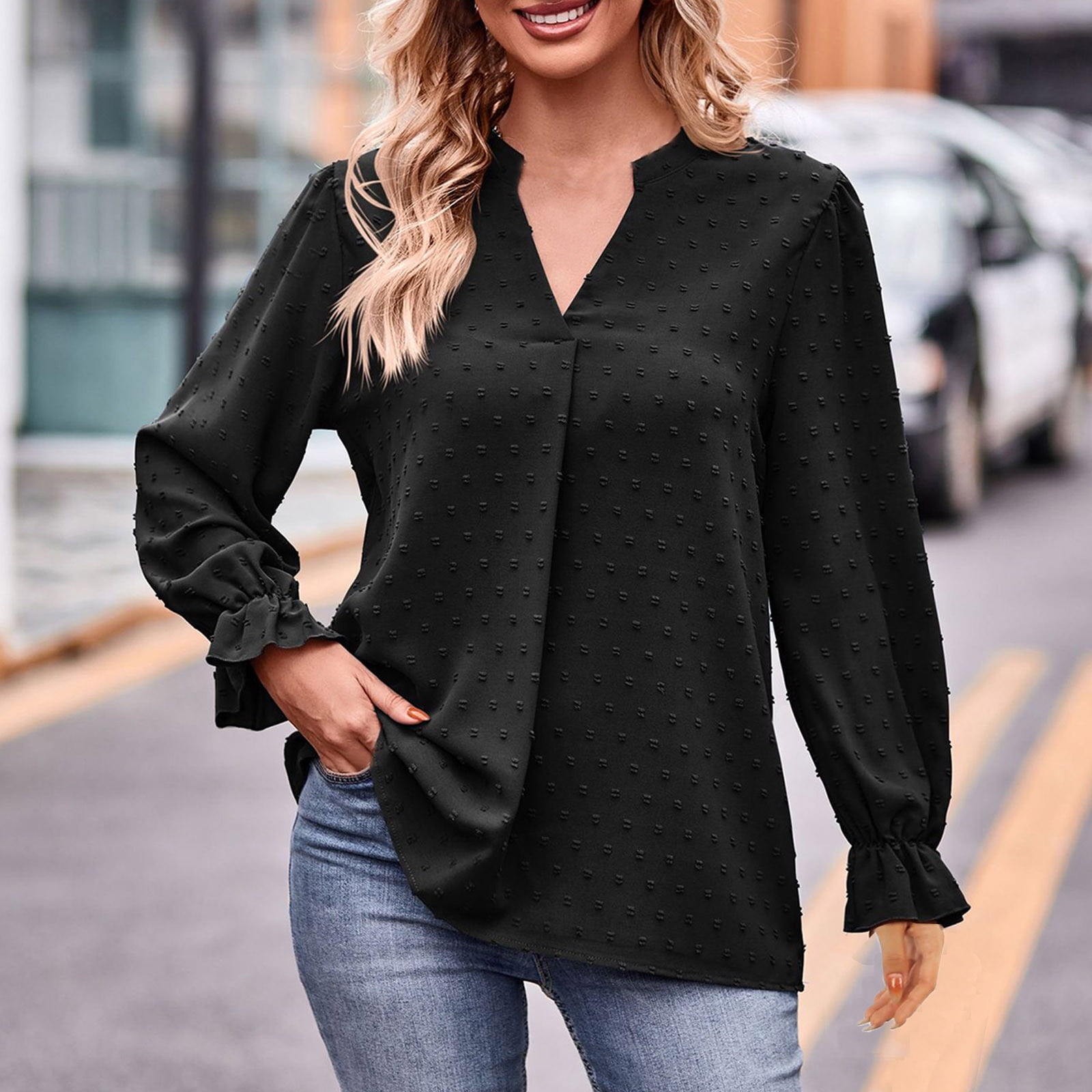 black dressy blouses