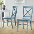 thumbnail image 3 of Albury Cross Back Dining Chairs, Brown (Set of 2), 3 of 9