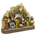 thumbnail image 4 of Figura de la Natividad Artesanía religiosa Sagrada Familia Adorno del nacimiento de Jesús Niño Jesús para escritorio Navidad Oficina Hogar, 4 of 9