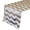 White and Blush, variant on Your Chair Covers - 14 x 108 Inch Chevron Sequin Table Runner White and Black