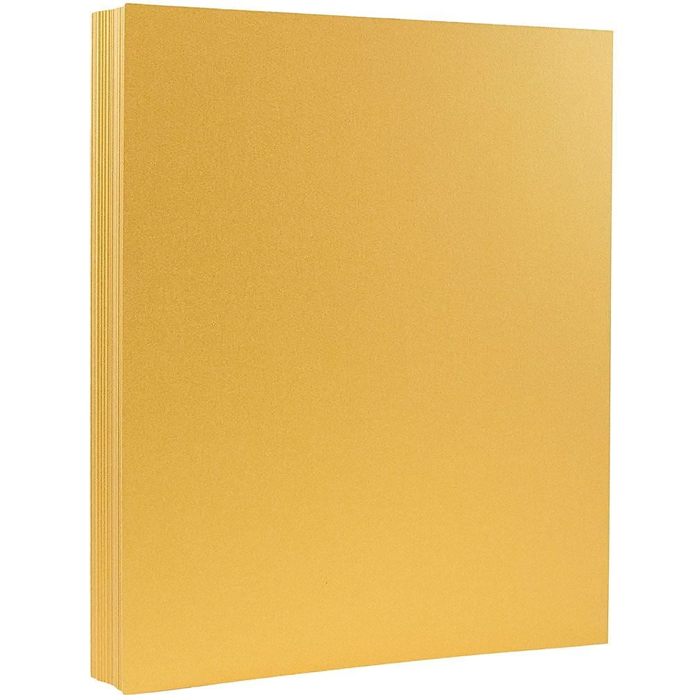 LUX Colored Paper, 28 lbs., 8.5 x 11, Goldenrod Yellow, 250 Sheets/Pack  (81211-P-43-250)