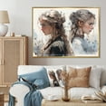 thumbnail image 1 of Designart Décoration Murale Encadrée pour Femme, art sur Toile Encadré Mode Femme, Renforcement de la Force des Femmes dans l'Unité, art Mural Encadré Moderne Extra Grand en Or, 44x34 Pouces Cadre Doré, 1 of 5