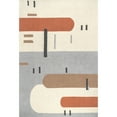 thumbnail image 2 of nuLOOM Cori Wool Abstract Contemporary Area Rug, 5' x 8', Peach, 2 of 2