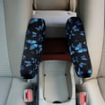 thumbnail image 4 of Yuyamidu Blue Butterfly Auto Seat Armrest Covers Easy to Install Car Armrest Cover Replacement Reusable Armrest Decorative Accessories for Most Cars, 4 of 7