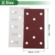 thumbnail image 4 of 70 Pcs Papel de Lija Rectangular 8 Agujeros 120 Grano con Gancho y Bucle Hojas de Lijado Universal para Reacondicionamiento Automotriz 180x95mm Óxido de Aluminio Rojo, 4 of 7