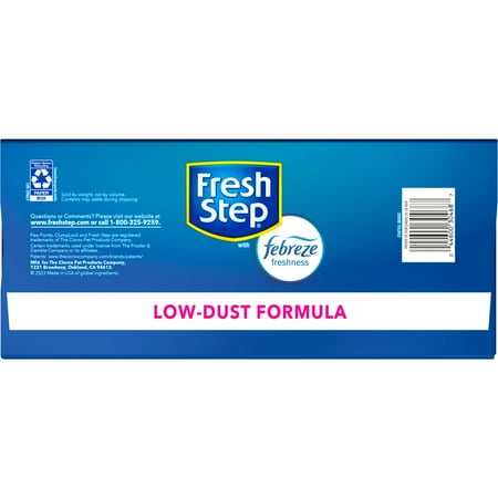 Fresh Step Multi-Cat Extra Strength Clumping Cat Litter with Febreze, 25 lbs