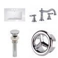 thumbnail image 1 of American Imaginations 21-in. W 1 Hole Ceramic Top Set In White Color - Overflow Drain Incl. AI-24292, 1 of 9