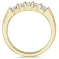thumbnail image 2 of SZUL Women's 1/2 Carat TW Five Stone Diamond Wedding Band in 10K Yellow Gold  (J-K-L Color, I2-I3 Clarity), 2 of 3
