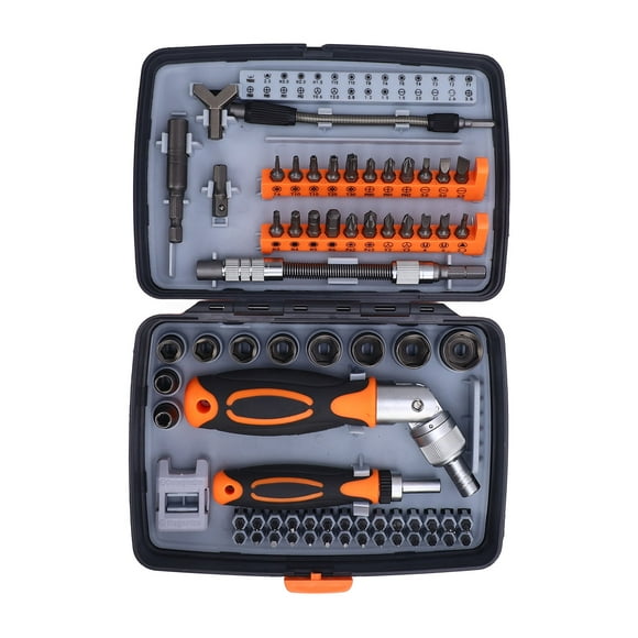 Ratchet Screwdriver Set, Rotatable Ratchet Handle Screw Driver Set for Repair Maintenance
