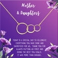 thumbnail image 2 of Mother and Daugther Mother's Day Gift, Mother's Day Gift from Daughter, Mother Day Gift Ideas, Necklace and Card Gift for Mom, Gift for Mom, Gift her Her[Gold Triple Infinity Ring,Purple Gradient], 2 of 8