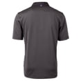 thumbnail image 3 of Men's Cutter & Buck Black Kansas State Wildcats Big & Tall Virtue Eco Pique Micro Stripe Recycled DryTec Polo, 3 of 3