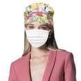 thumbnail image 2 of JINMGG Womens Plus Size Clearance $5 Scrub Cap Hat Suction Sweat Towel Nurse Cap Printed Baotou Cap, 2 of 3