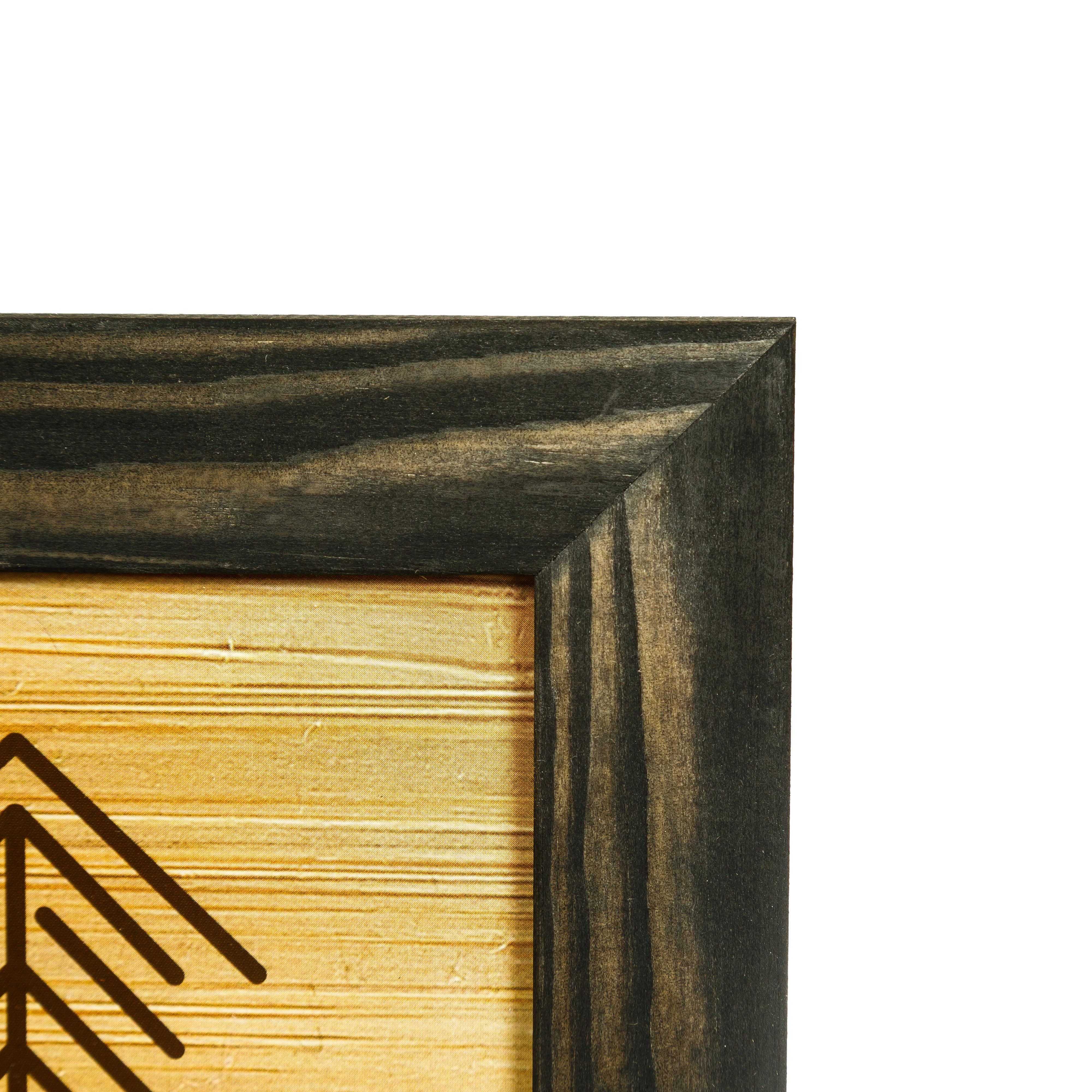 Wood Side Orbis 12x16 Rustic Wooden Picture Frame, Charcoal photo 3