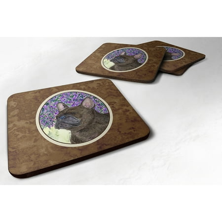 

Carolines Treasures SS8676FC French Bulldog Foam Coaster Set of 4 3 1/2 x 3 1/2 multicolor