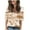 Brown, variant on Summer Tunic Tops for Women Casual Elastic Sweatshirts V-Neck Blouse Tops Solid Color Gradient T-Shirt Short Sleeve Workout Tops Loose Going Out Tops