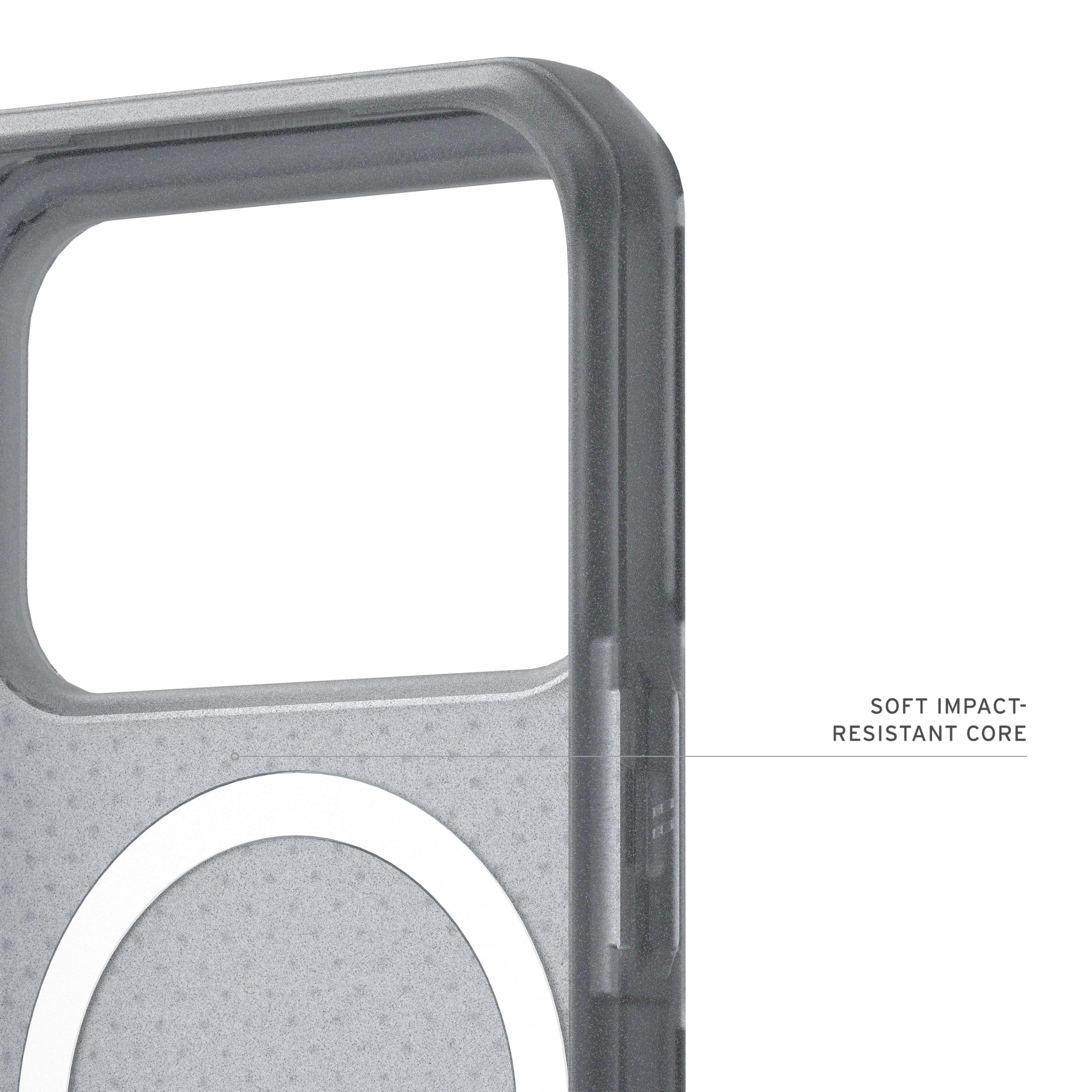 UAG iPhone 17 Pro Case Dot - Compatible with MagSafe Translucent Military Grade Protective Cover, Ash