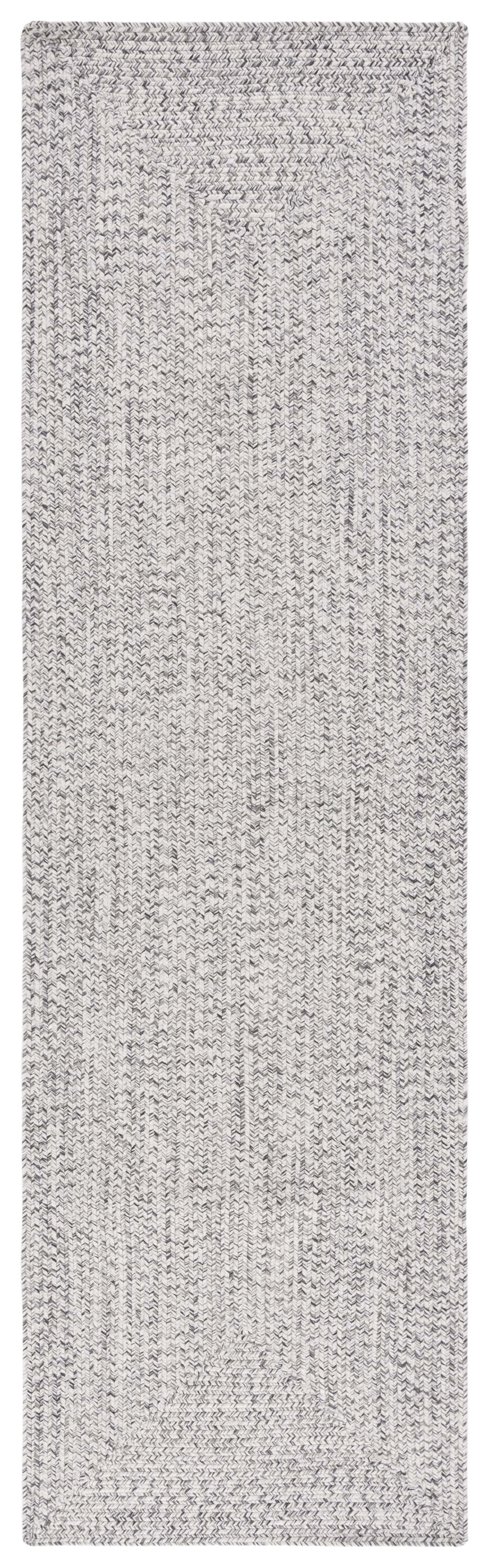 Safavieh Braided Gino Distressed Machine Washable Reversible Runner Rug, Gray/Ivory, 2'3" x 14'