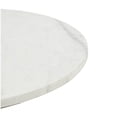 thumbnail image 4 of DecMode 20" x 19" Gold Metal Pedestal Geometric Accent Table with White Marble Tabletop, 1-Piece, 4 of 9