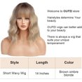 thumbnail image 3 of AmPm 12 Inches Short Straight Blonde Bob Synthetic Hair Wigs with Dark Roots for Women Cosplay Daily Party Use, 3 of 8