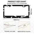 thumbnail image 3 of Coolnut Bat License Plate Frames 2pcs, Aluminum Universal Car License Plate Holder with Elliptical Hole for US Vehicles, 12"x 6", 3 of 7